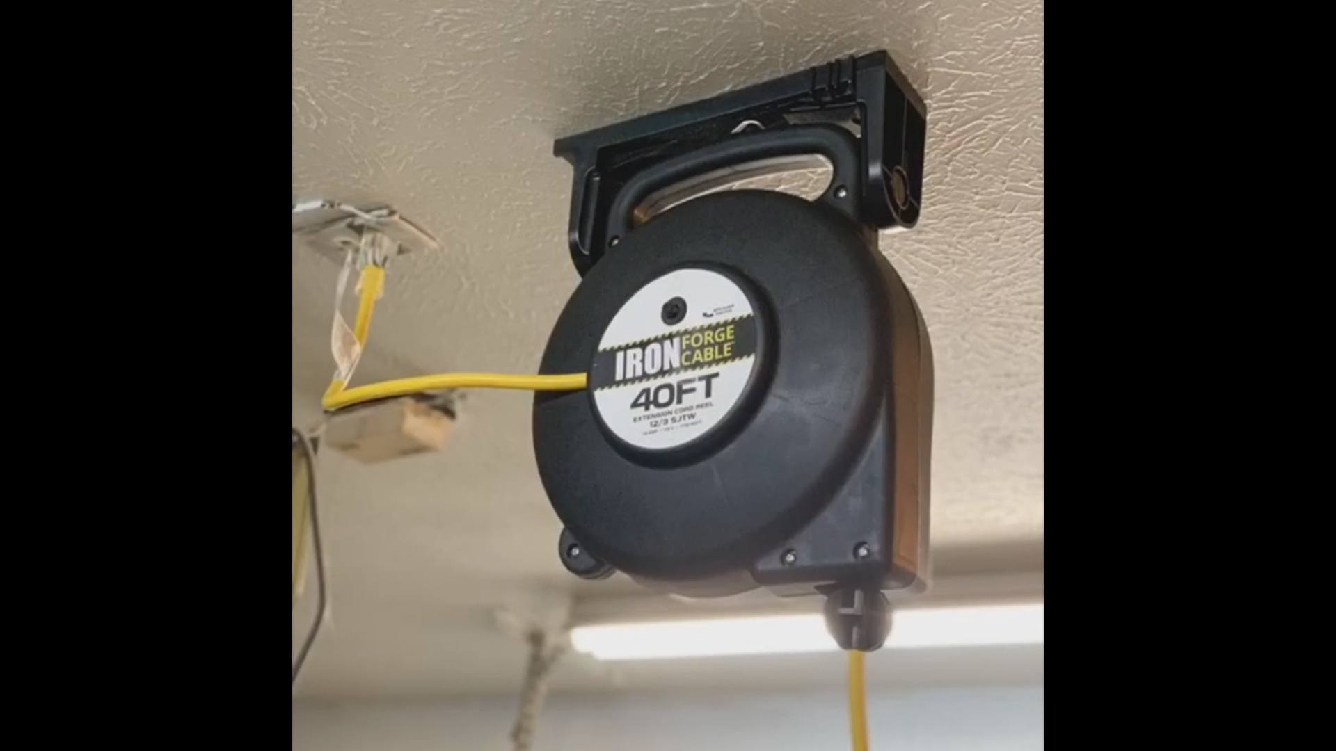 Install Retractable Extension Cord in Your Garage Ceiling -  myHomeUpgrades.com