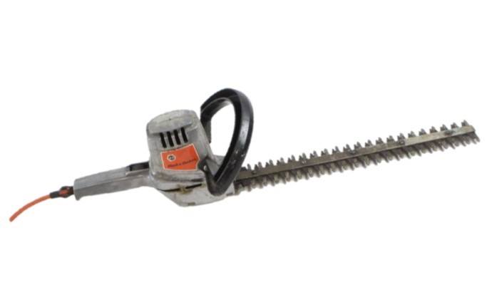 Old hedge trimmer from Granddad wasn't long enough once hedges and bushes grew too big.