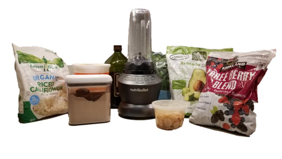 NutriBullet combo blender. Grab my breakfast smoothie recipe down below.